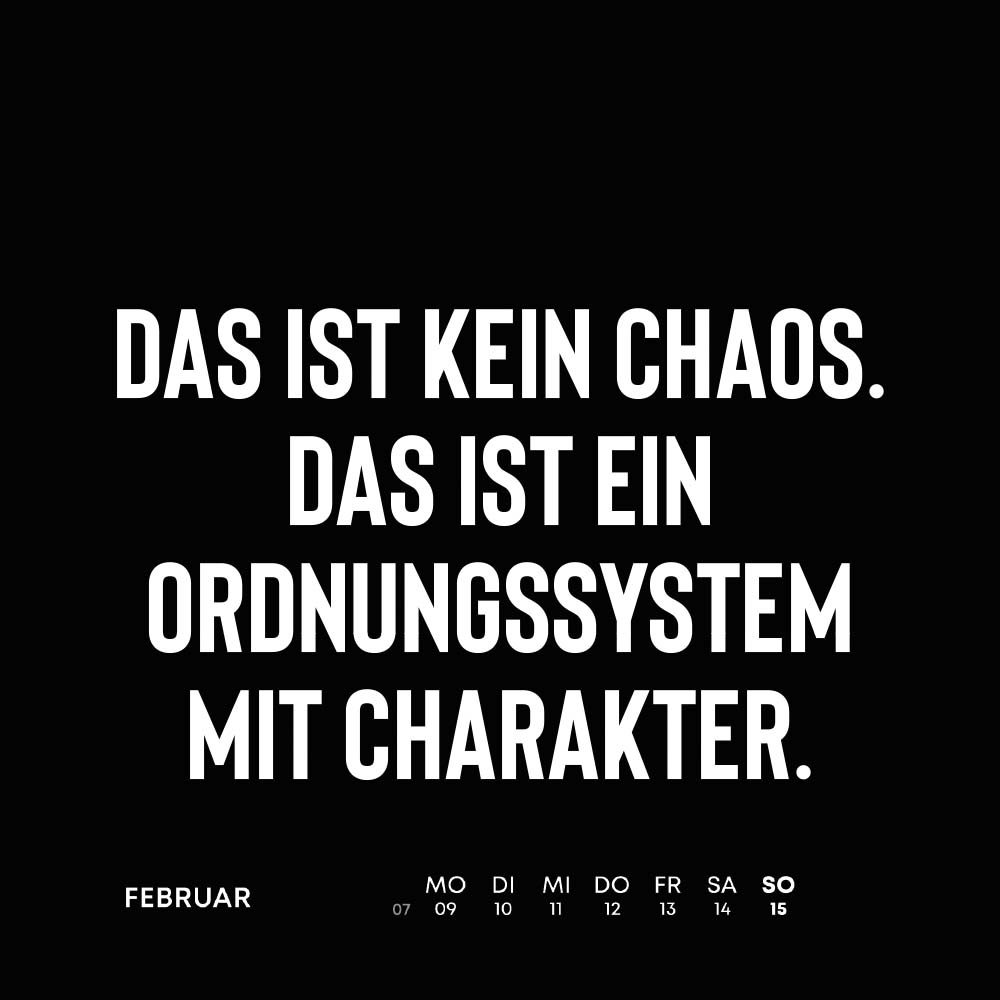 Ich liebe Sarkasmus 2026 - 52 Wochen im Jahr - Wochentischkalender