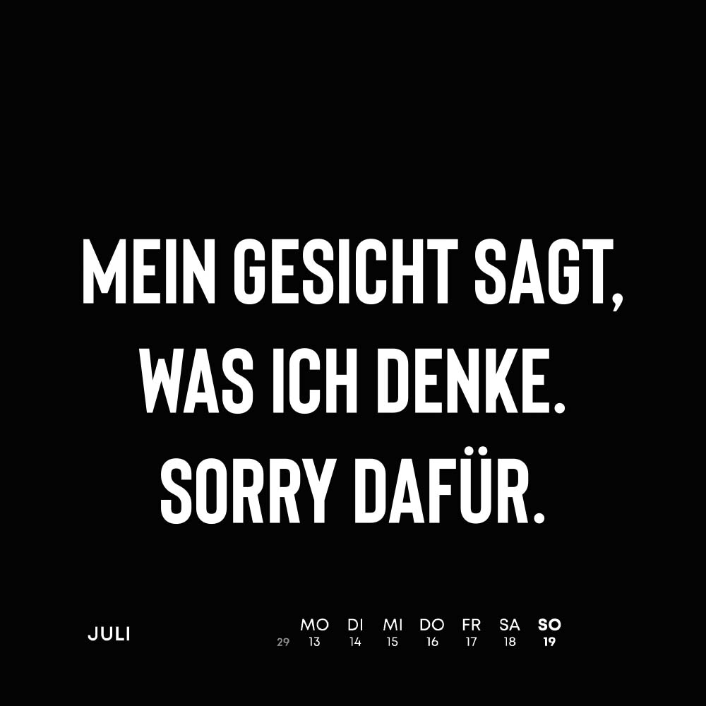 Ich liebe Sarkasmus 2026 - 52 Wochen im Jahr - Wochentischkalender