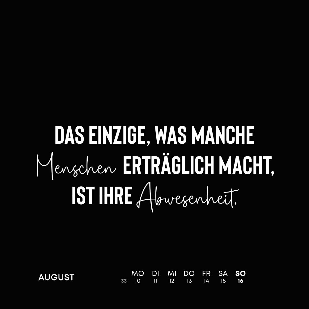 Ich liebe Sarkasmus 2026 - 52 Wochen im Jahr - Wochentischkalender