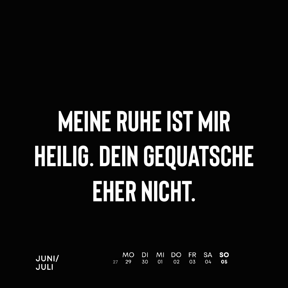 Ich liebe Sarkasmus 2026 - 52 Wochen im Jahr - Wochentischkalender
