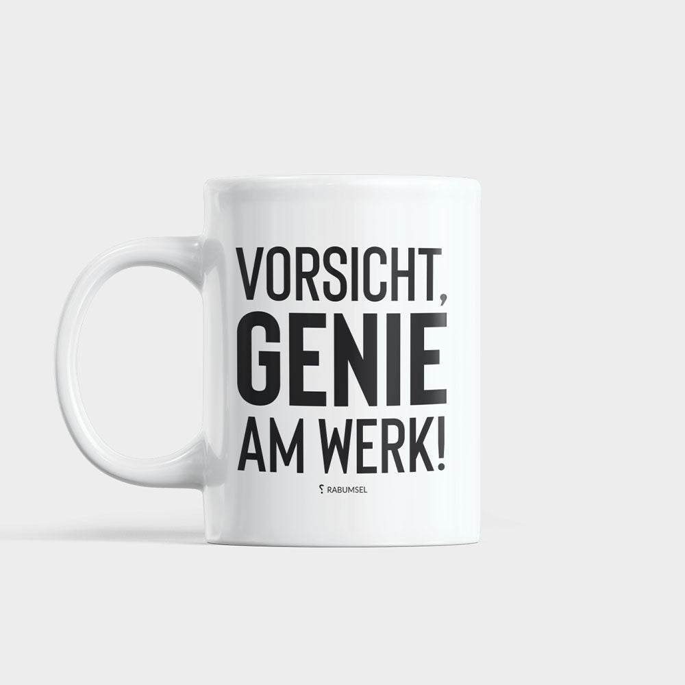 Vorsicht, Genie am Werk - Tasse