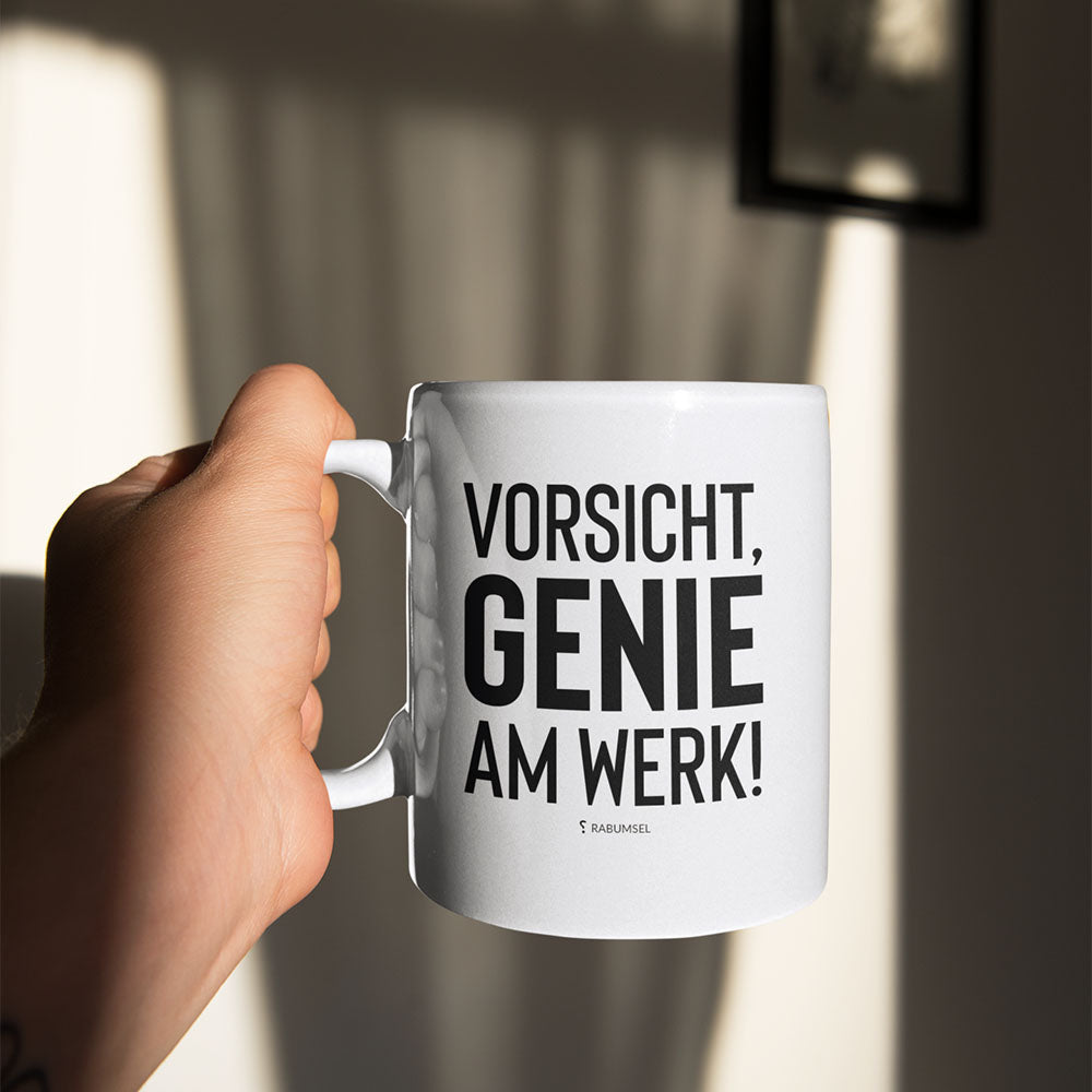 Vorsicht, Genie am Werk - Tasse