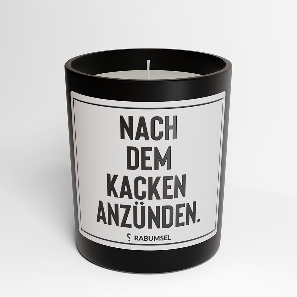 Nach dem Kacken anzünden - Duftkerze