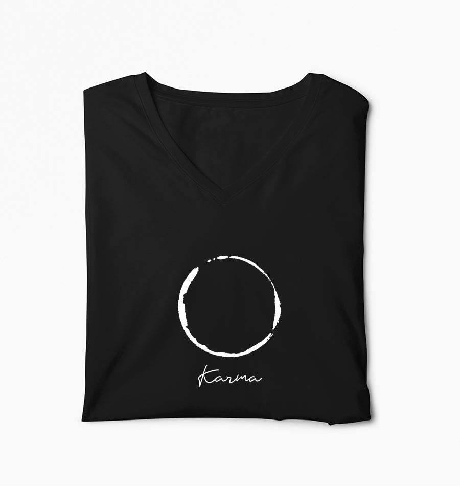 Karma Kreis - Frauen V-Neck Shirt